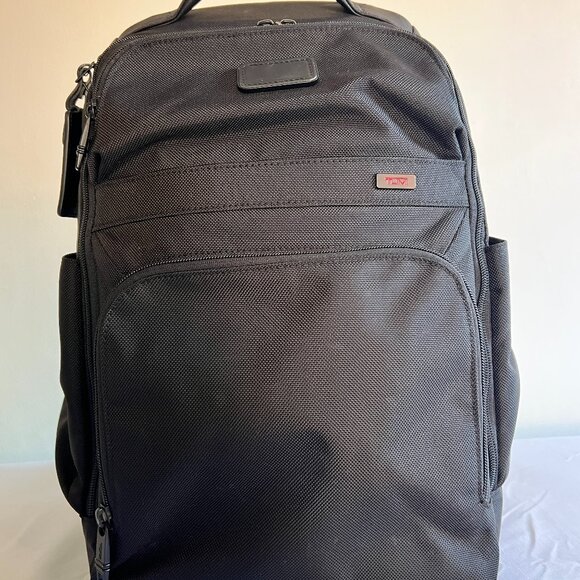 TUMI Black Backpack Laptop Travel Bag – Gently Used - Picture 1 of 7